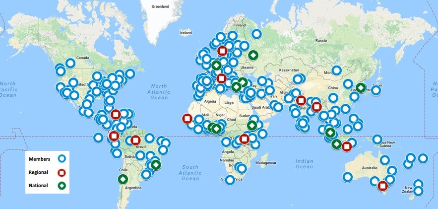 sdsn global network map