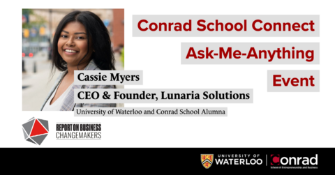 conrad school connect ask me anything event with cassie myers