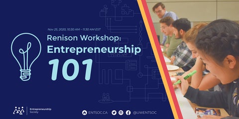 Renison Workshop: Entrepreneurship 101