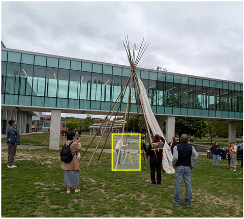 Tipi raising 