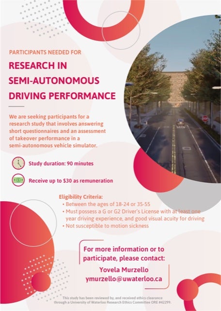 Research in semi-autonomous driving