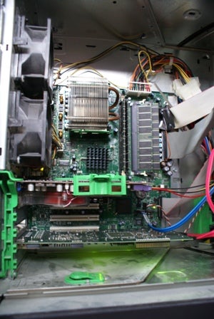Prototype computer with NetFPGA card installed