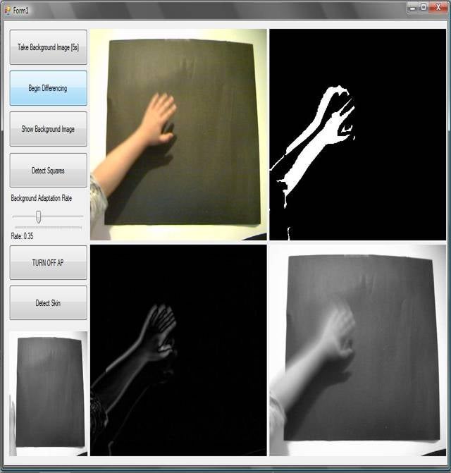 Adaptive background motion detection