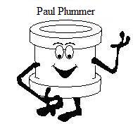 cartoon image of a pipe labelled Paul Plummer