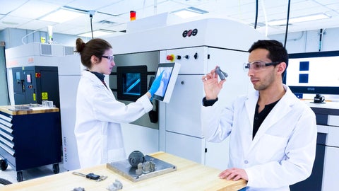 two scientists in a lab