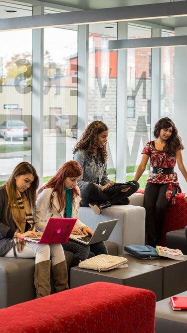 students studying