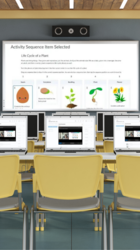 classroom illustration showing learn's creator+ software