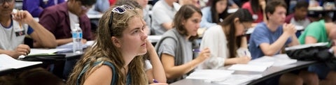 Students in a lecture