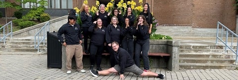 The Centre staff outside of Needles Hall