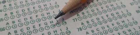 Scantron with pencil