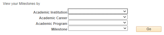 Milestone List filters categories in Quest.