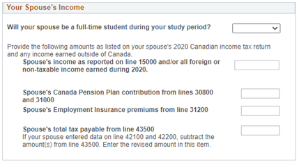 Your Spouse's Income in Quest.