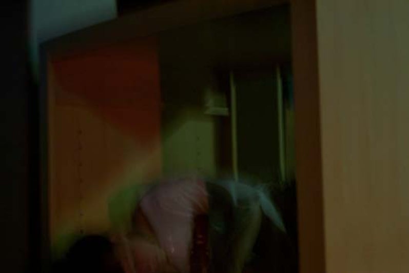 Blurry photo of a person on set