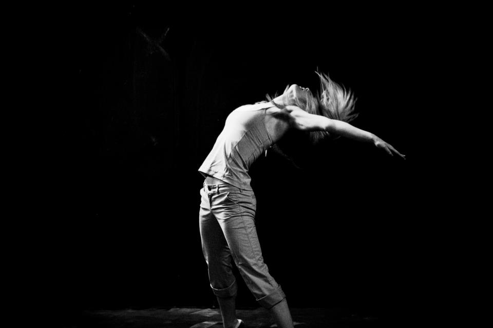 A woman dances