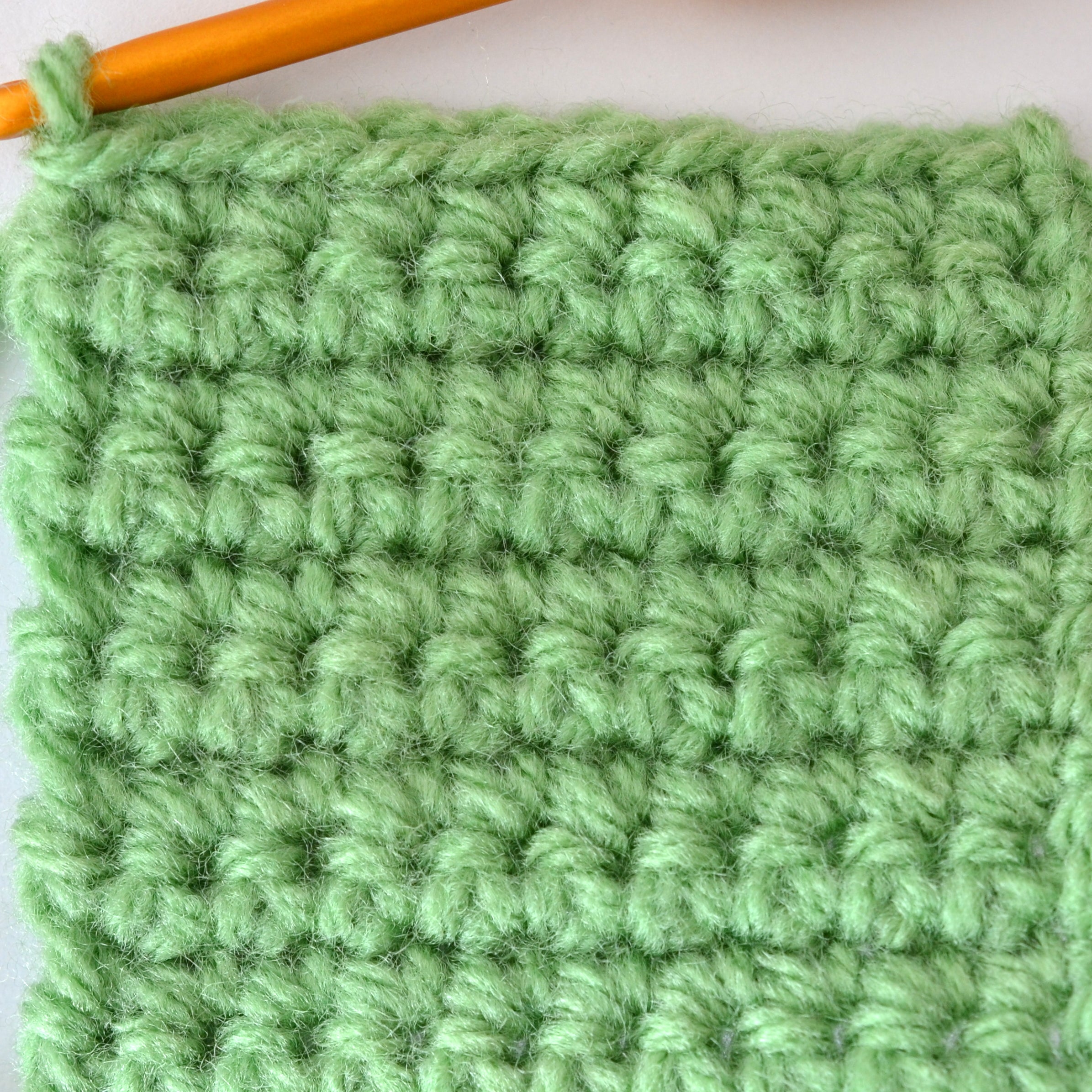 Swatch of crochet fabric