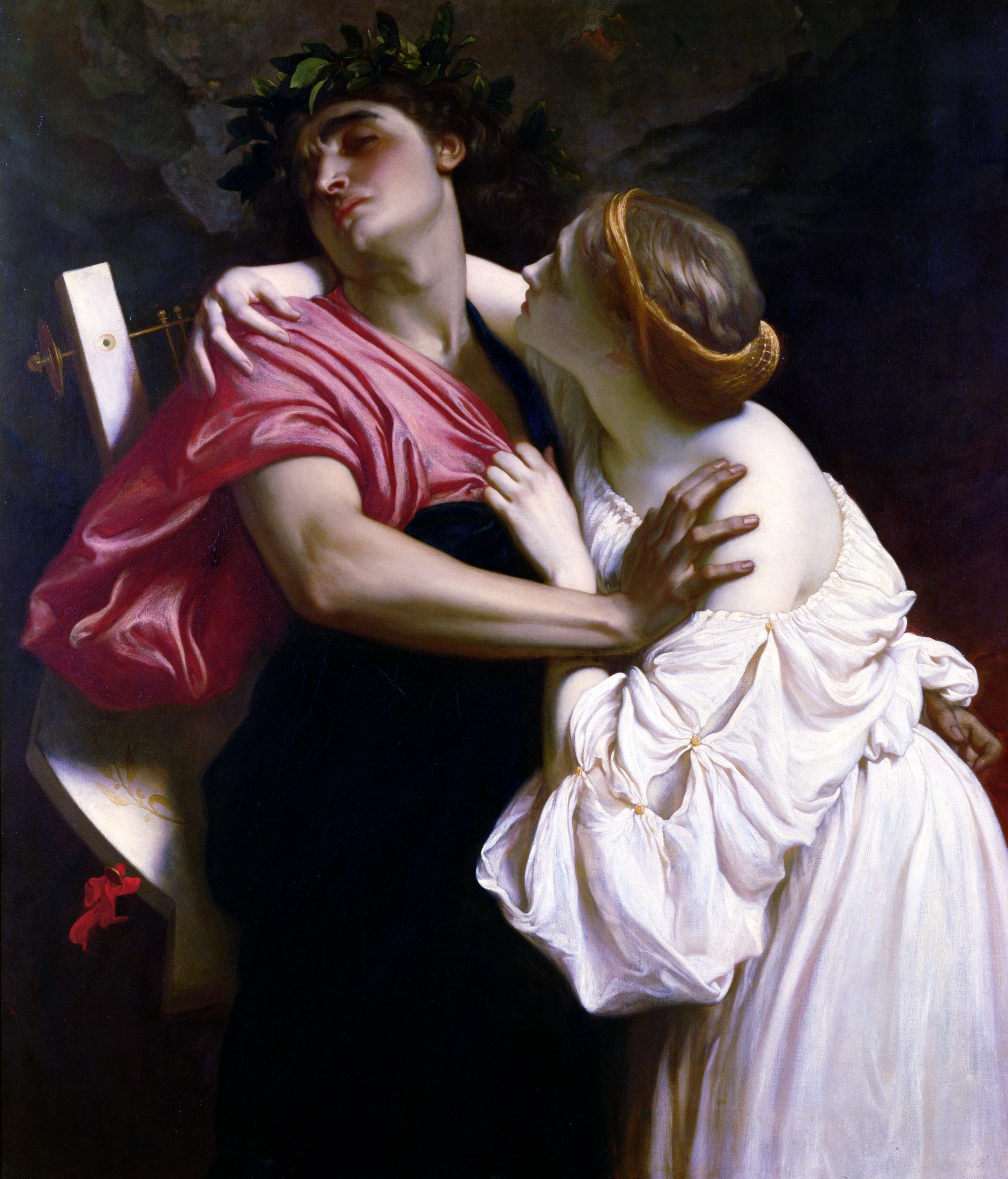 Orpheus resists Eurydice oil painting