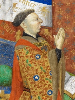 Duke of Bedford praying.