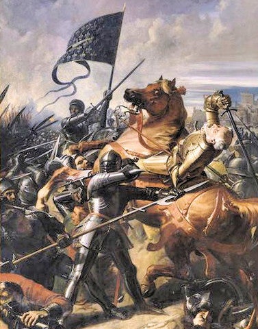 Painting of the Battle of Castillon.