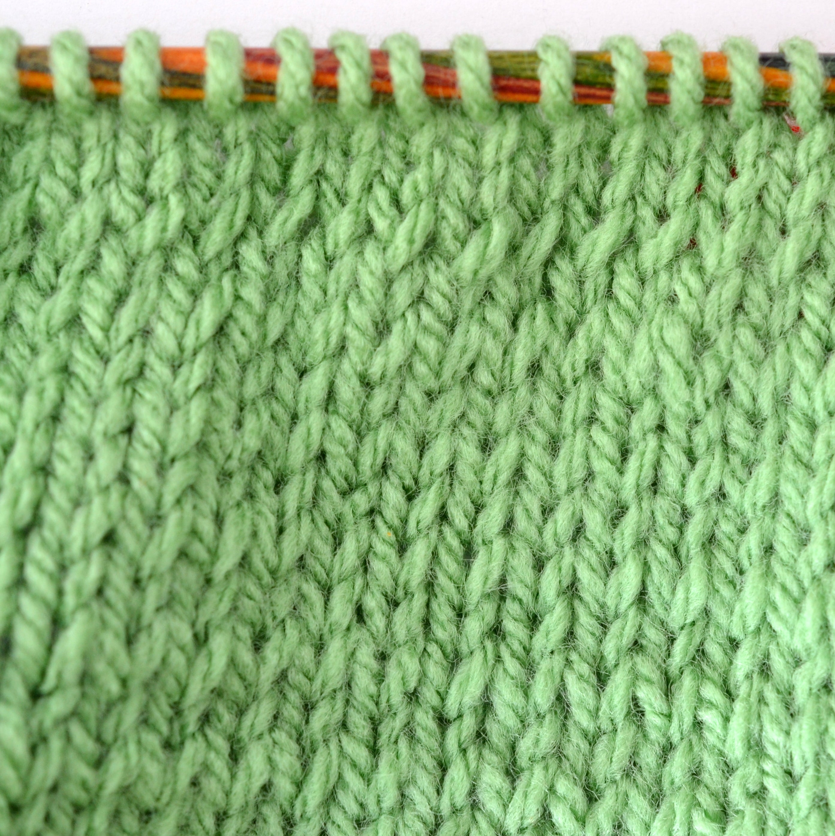 Swatch of knit fabric