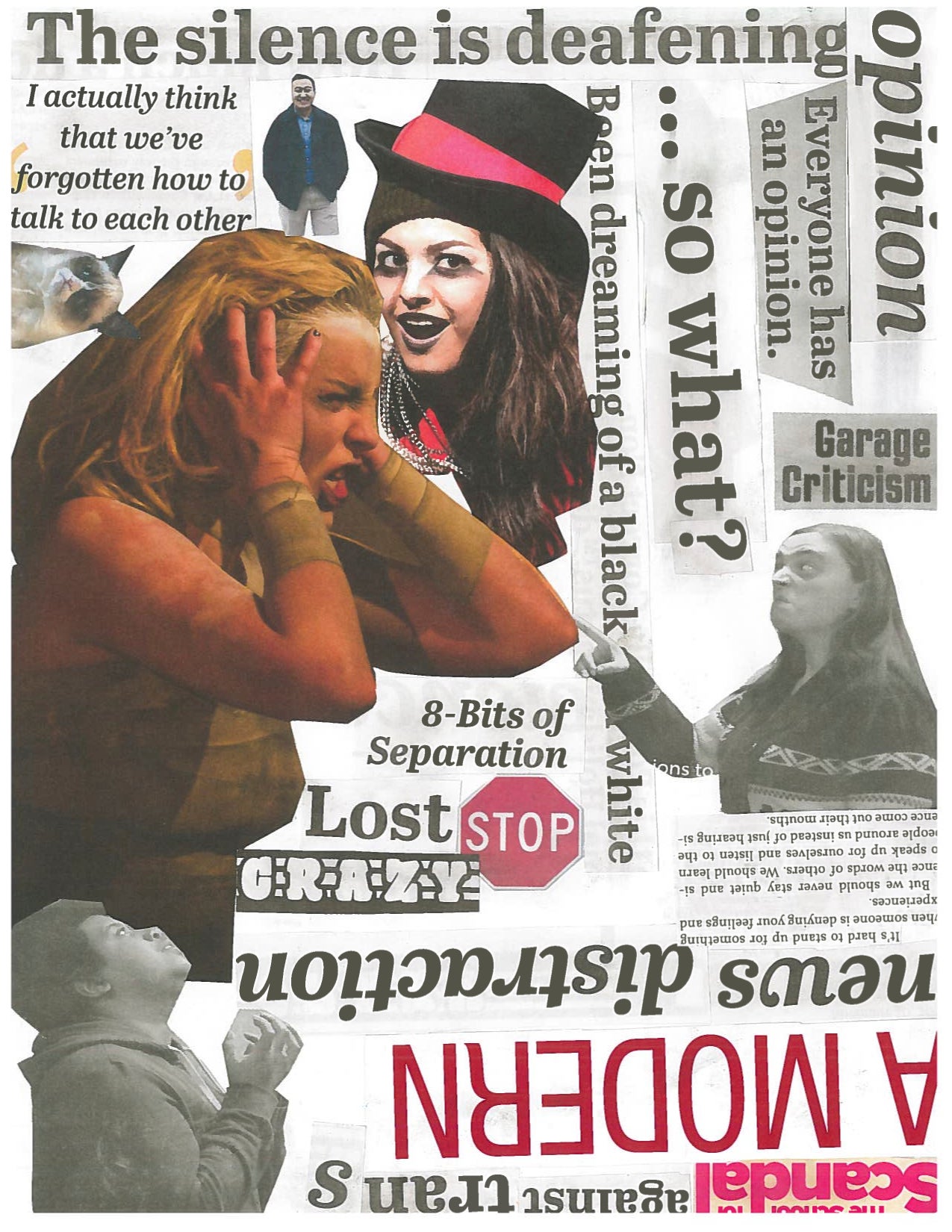 collage with popular culture images