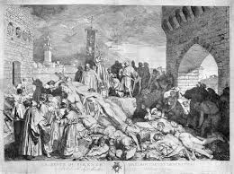 The plague of Florence in 1348, as described in Boccaccio’s Decameron, by Luigi Sabatelli.
