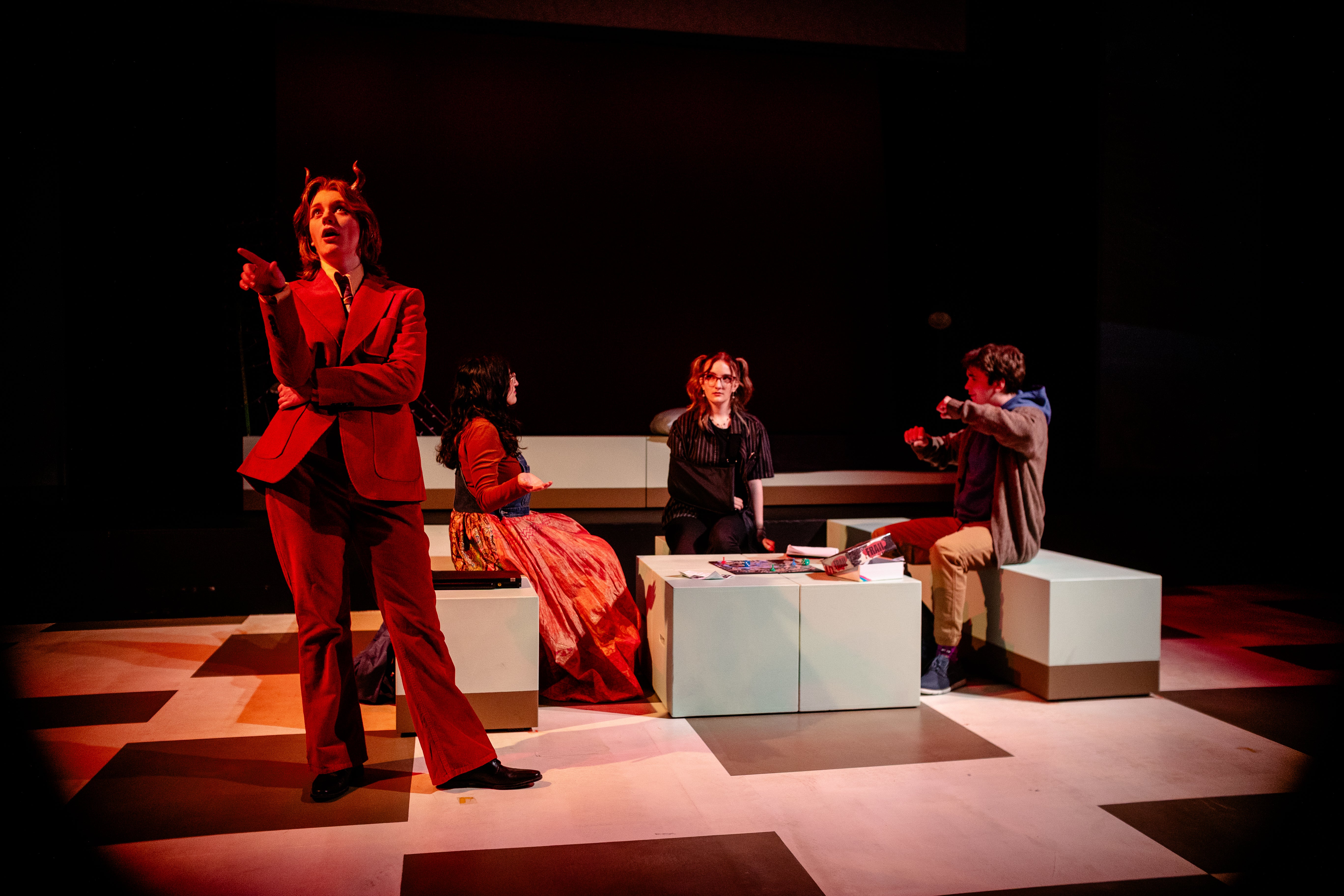 Cast of Hells Week onstage