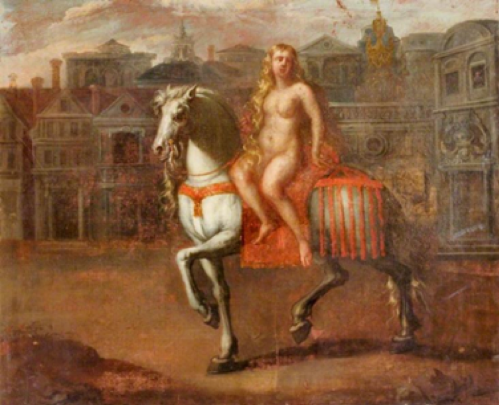 a painting of “Lady Godiva” Adam Van Noort – 1586