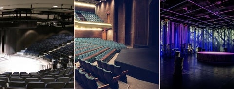 three theatre spaces