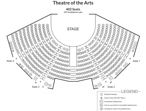 Theatre of the Art Seaing Plan