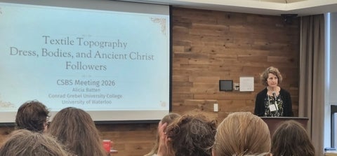 Alicia Batten at a conference