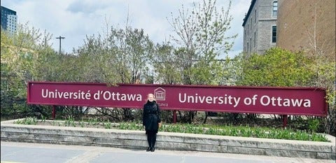Mariia at University of Ottawa