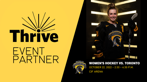 Thrive event partner - image of female hockey player