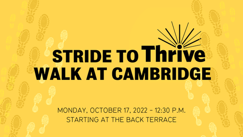 Stride to Thrive Walk at Cambridge
