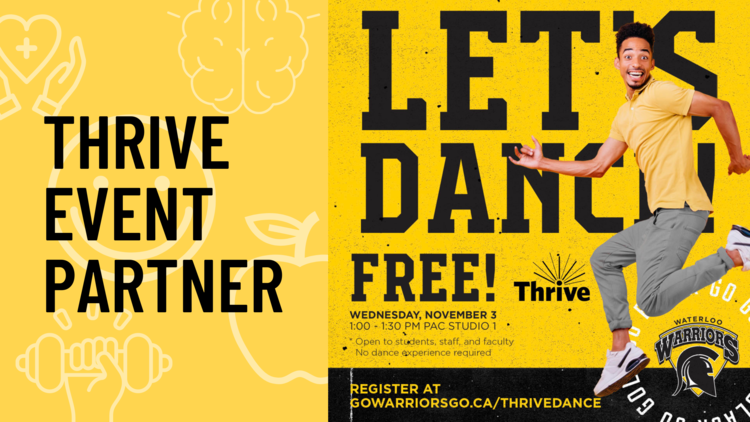 Thrive Partner banner with person dancing