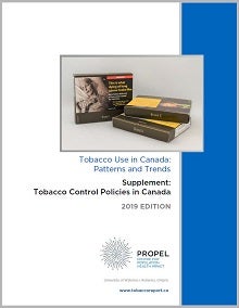 Cover of Tobacco control policies in Canada supplement