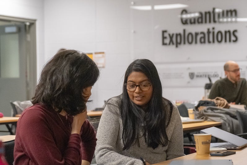 Two people having a discussion.