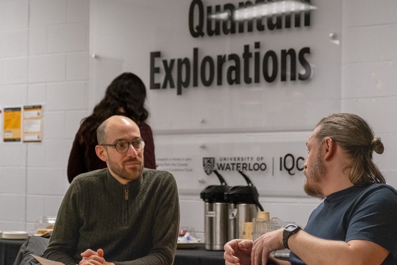 Two people having a discussion.