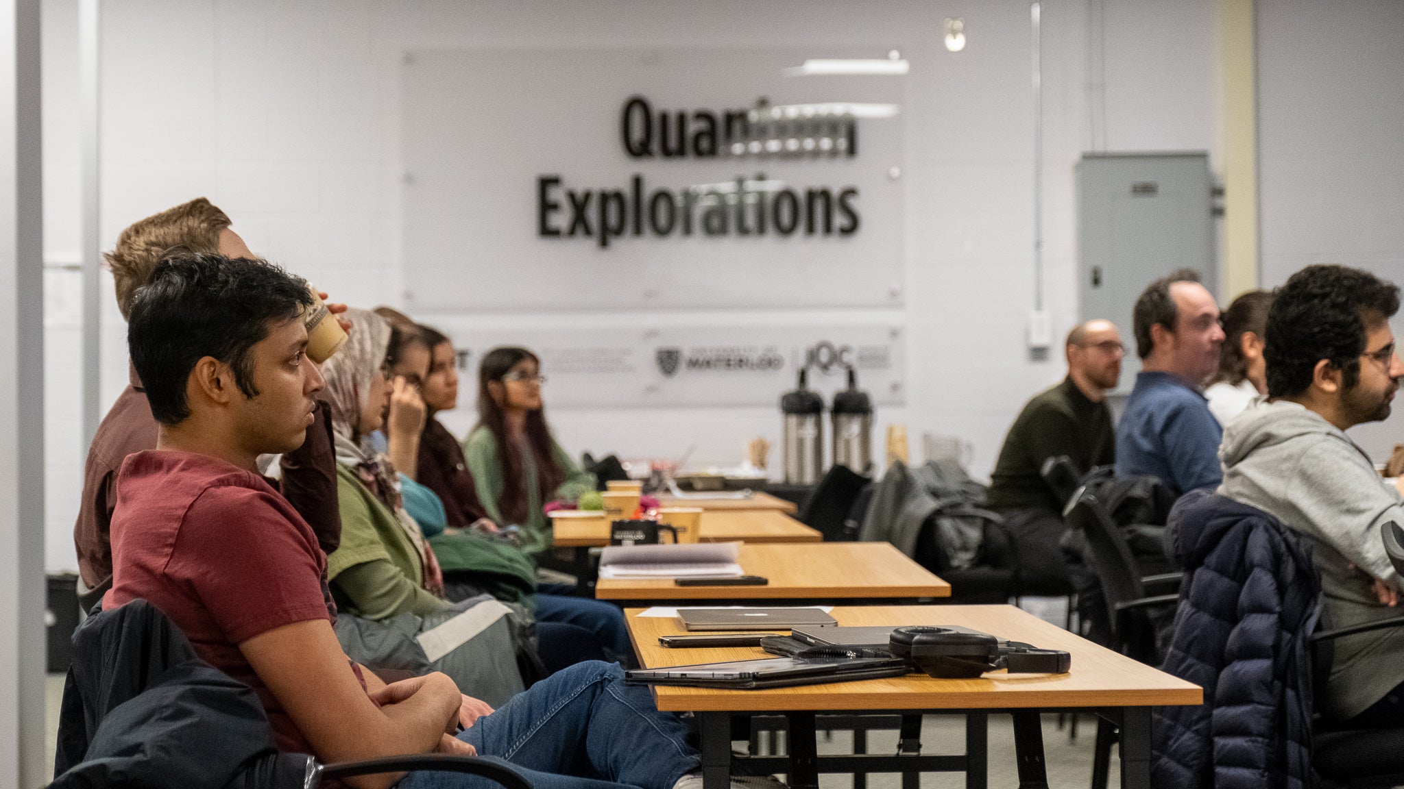 Participants listenig to presentation.