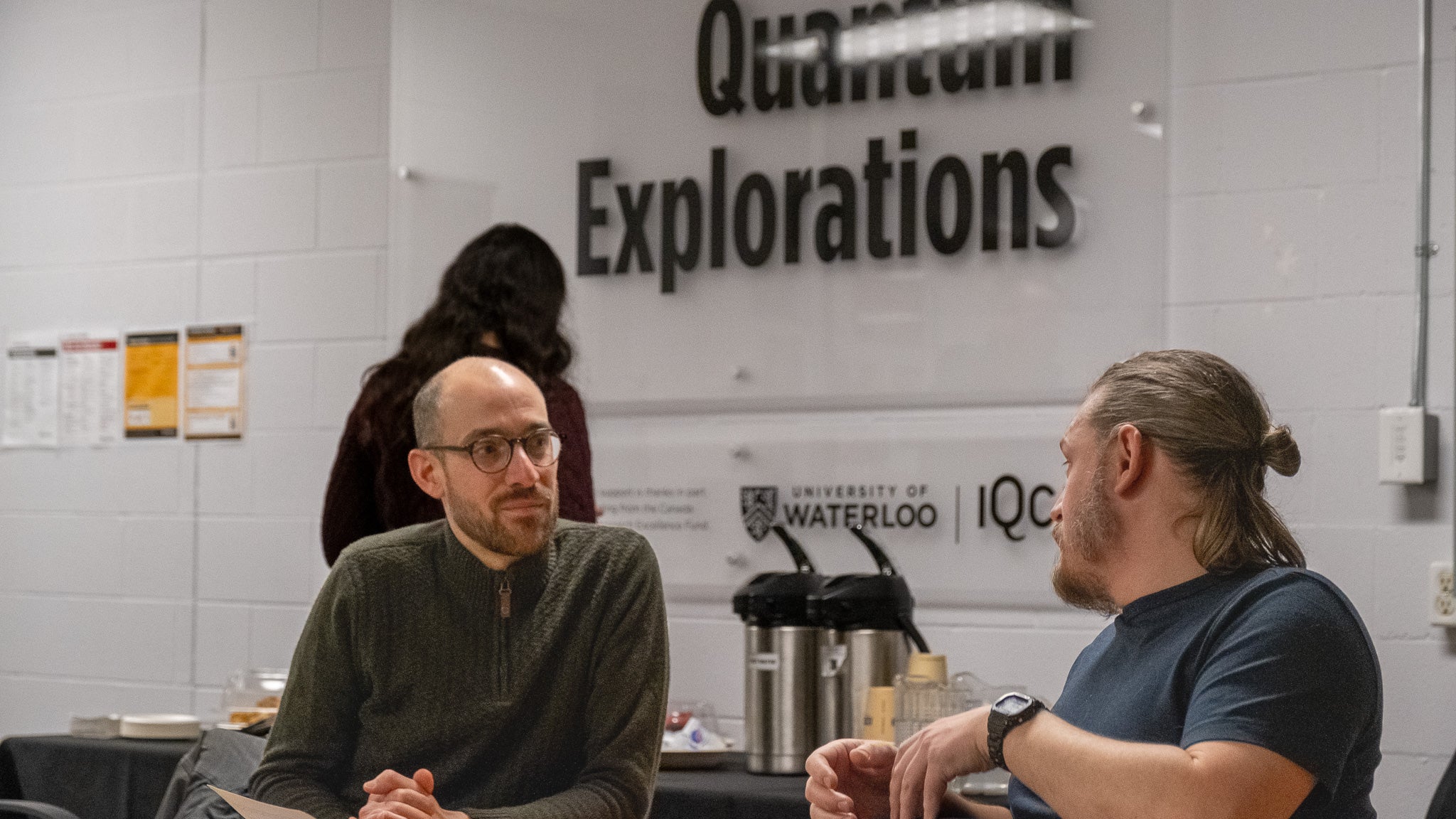 Two people having a discussion.