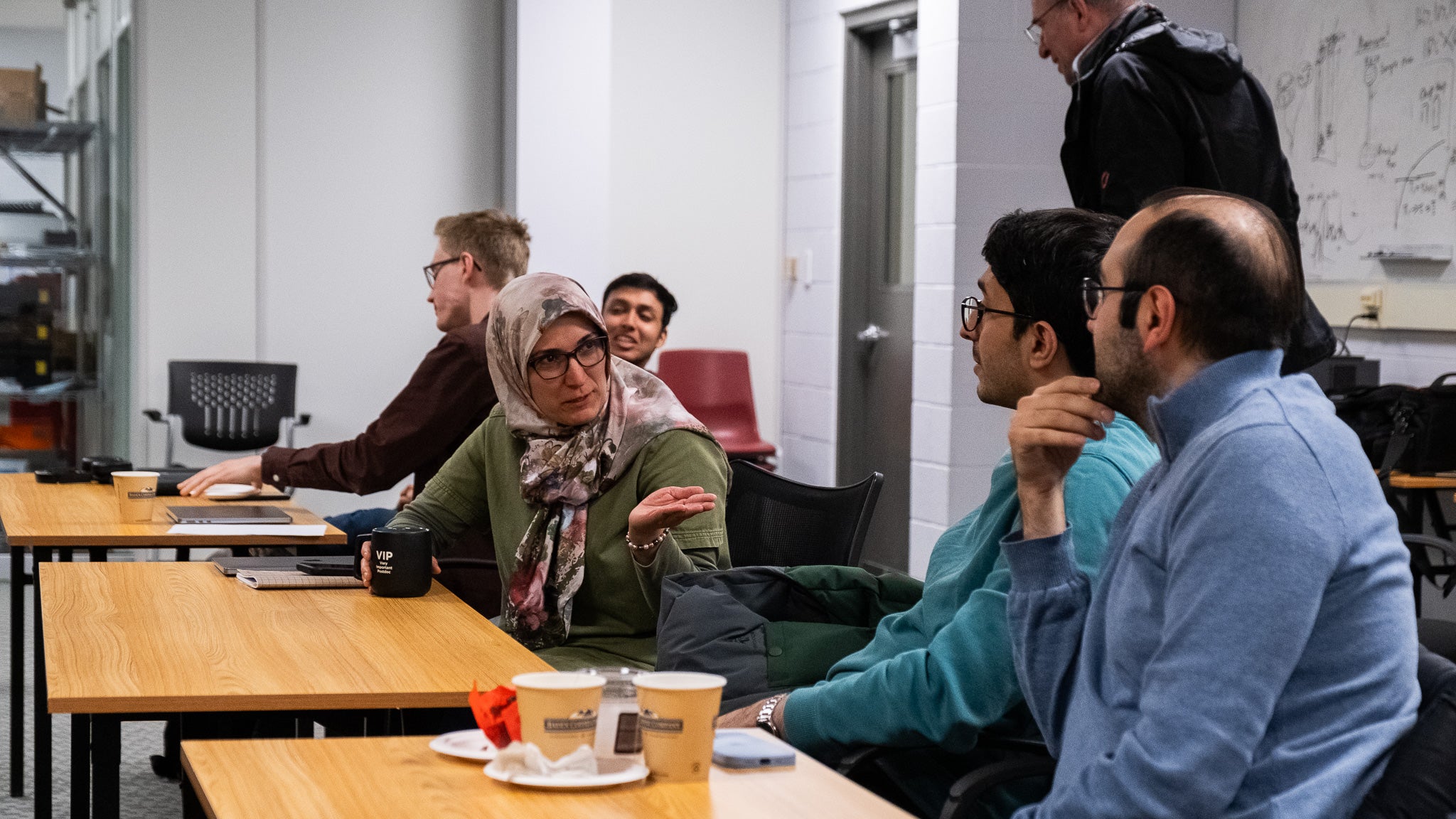 People having a discussion.