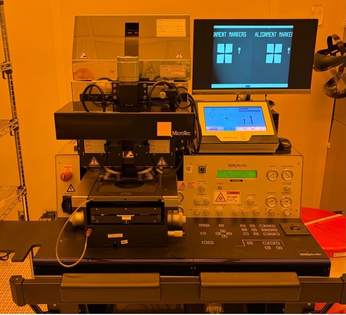SUSS MA6 mask aligner with Idonus UV-LED control panel installed.