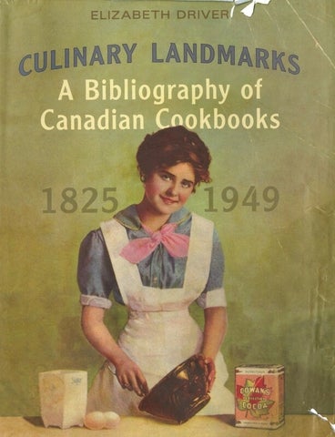 Book cover of A Bibliography of Canadian Cookbooks
