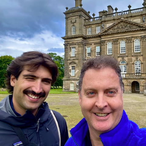 Gavin Hughes and Dr. Kevin James at Duff House, in Banff, Aberdeenshire.
