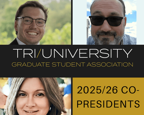 Tri-University Graduate Student Association co-presidents photos