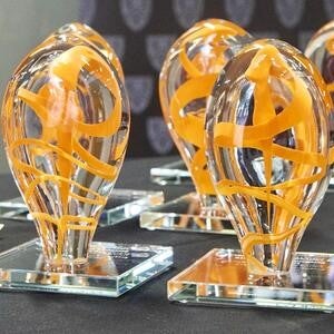 Waterloo Arts awards glass sculptures