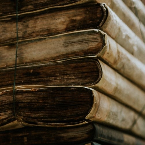 Image of pile of old books