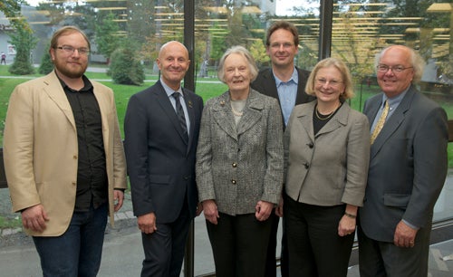 Ruth Redelmeier, family members and Guelph university staff