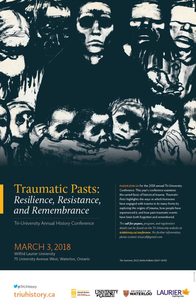 2018 Conference Poster with image of painting by Kathe Kollwitz, "The Survivors."