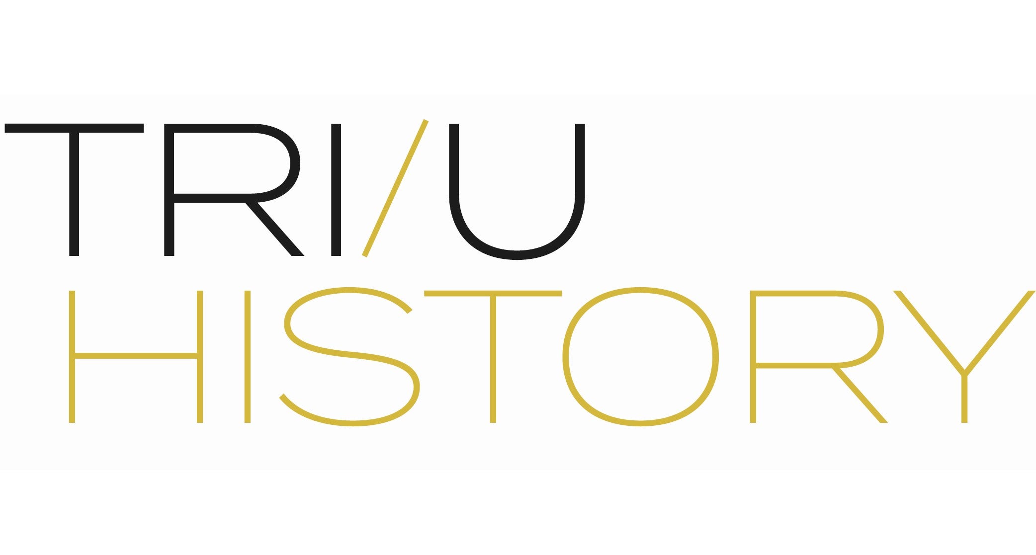 Tri/U History logo black and gold