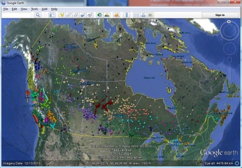 Google Maps of 3,000 Indigenous reserves and territories in Canada